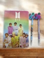 BTS SLIM DIARY WITH TWO BTS SPINNER PEN 2