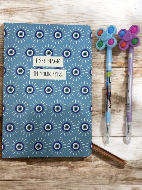 EVIL EYE SLIM DIARY WITH TWO STYLISH PEN