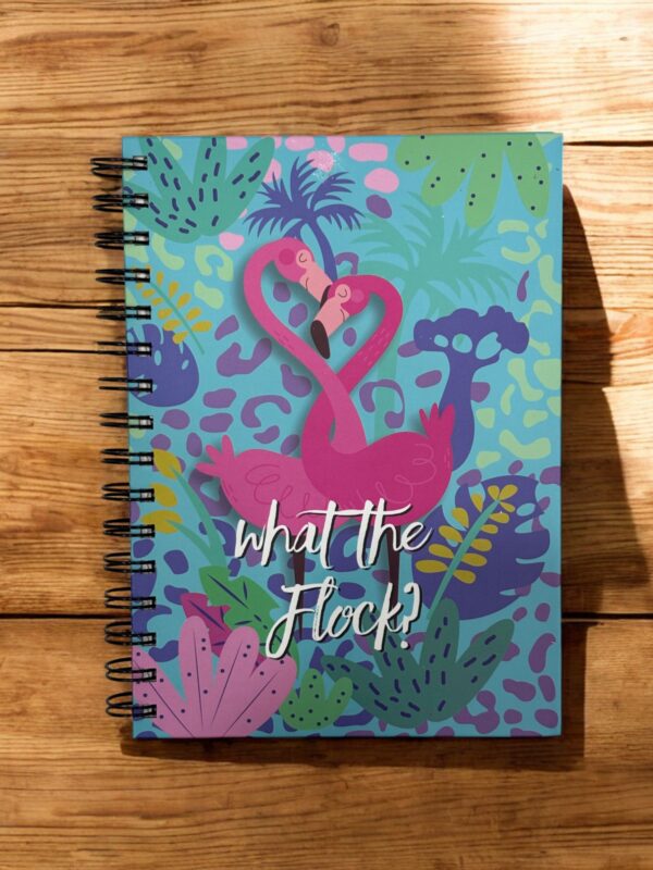 WHAT THE FLOCK SPIRAL A5 DIARY