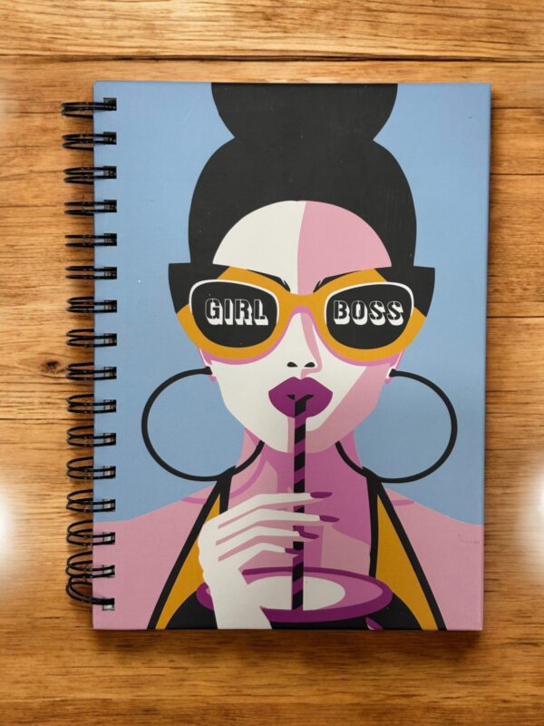 GIRL BOSS NOTEBOOK SPIRAL A5 DIARY