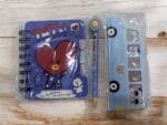 KIDS TATA HEART DIARY WITH STICKY NOTES AND FLOWER PENCIL COMBO