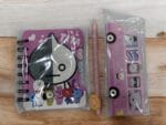 KIDS PINK BUNNY DIARY WITH STICKY NOTES AND FLOWER PENCIL COMBO - Image 2
