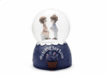 Sweet Love Proposal Couple Snow Globe – Purple Romantic Musical LED Lights Water Glitter Showpiece for Anniversary, Valentine Gift & Home Décor