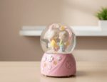 Sweet Love Proposal Couple Snow Globe – Pink Romantic Musical LED Lights Water Glitter Showpiece for Anniversary, Valentine Gift & Home Décor - Image 2