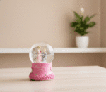 Sweet Love Proposal Couple Snow Globe – Pink Romantic Musical LED Lights Water Glitter Showpiece for Anniversary, Valentine Gift & Home Décor - Image 2