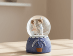 Sweet Love Proposal Couple Snow Globe – Purple Romantic Musical LED Lights Water Glitter Showpiece for Anniversary, Valentine Gift & Home Décor - Image 3